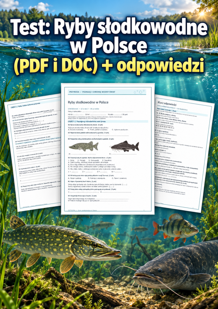 test-ryby-slodkowodne-w-polsce-pdf-i-doc-odpowiedzi