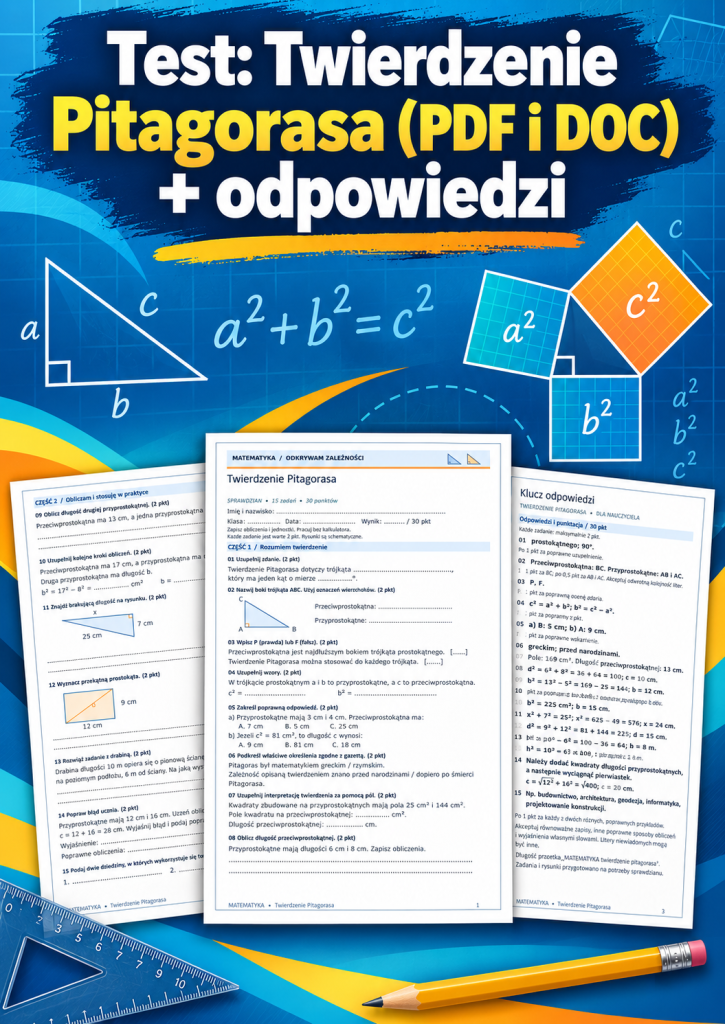 test-twierdzenie-pitagorasa-pdf-i-doc-odpowiedzi