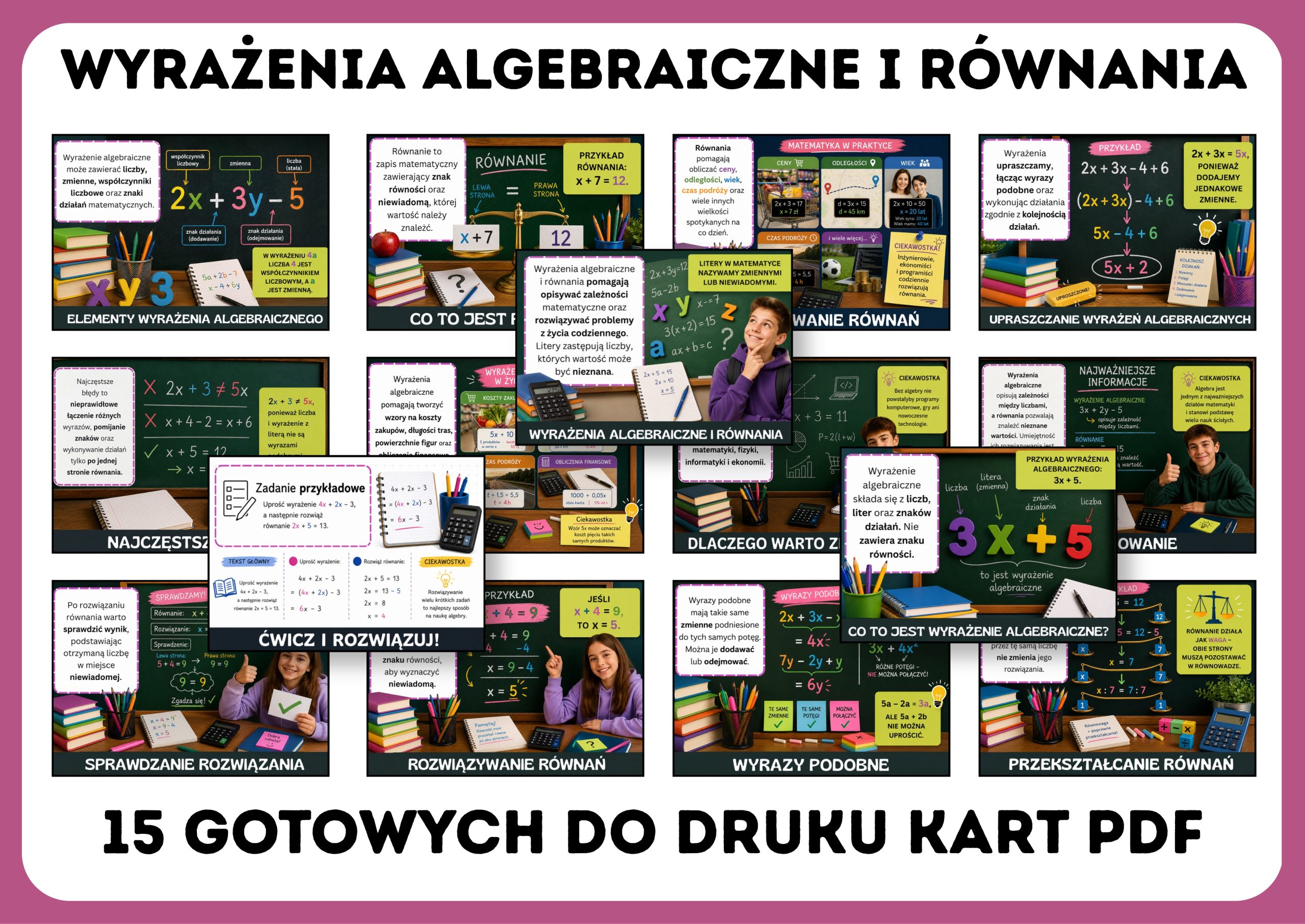 wyrazenia-algebraiczne-i-rownania-gazetka-szkolna-prezentacja-pdf