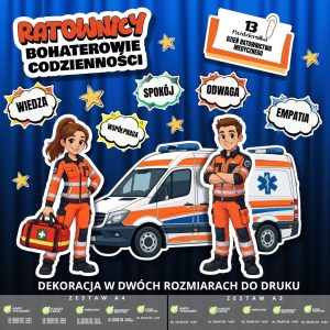 Dekoracja na Dzień Ratownictwa Medycznego – 2 rozmiary (bohaterowie) (1)