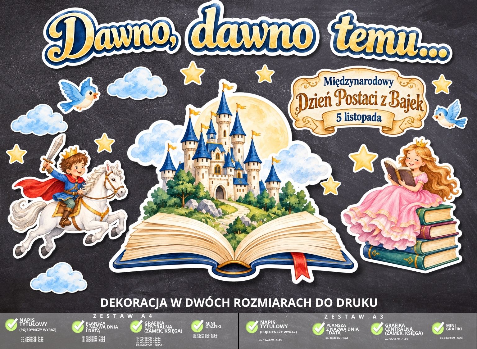 Dekoracja na Międzynarodowy Dzień Postaci z Bajek (zamek) (3)