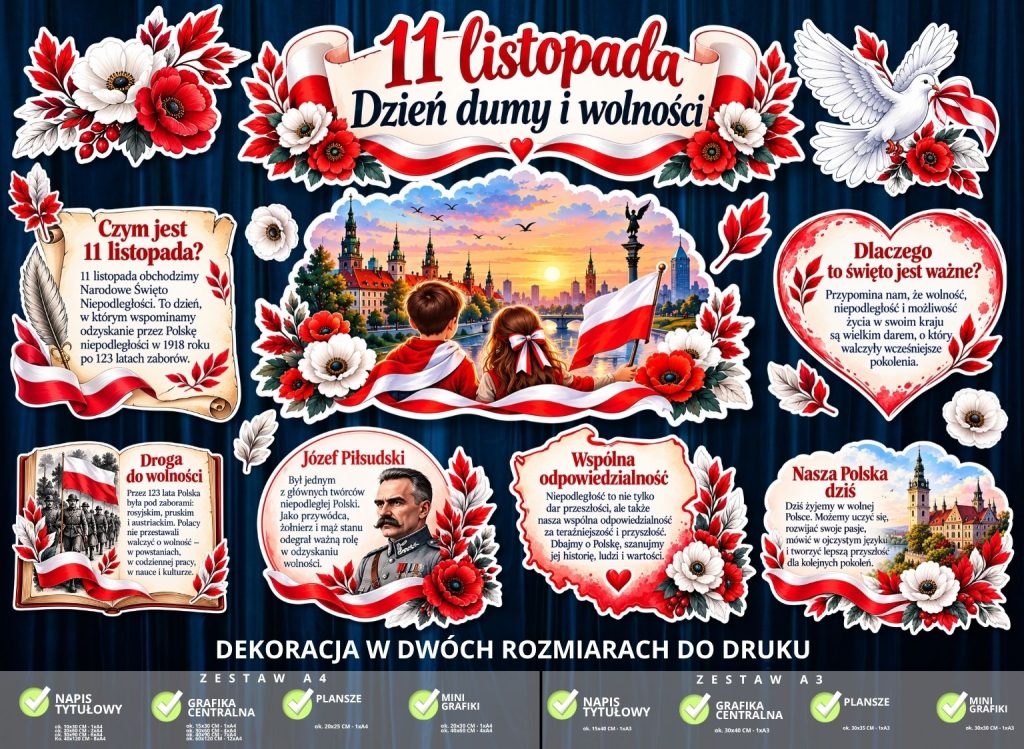 Dekoracja na Narodowe Święto Niepodległości – 2 rozmiary – (dzień dumy) (3)