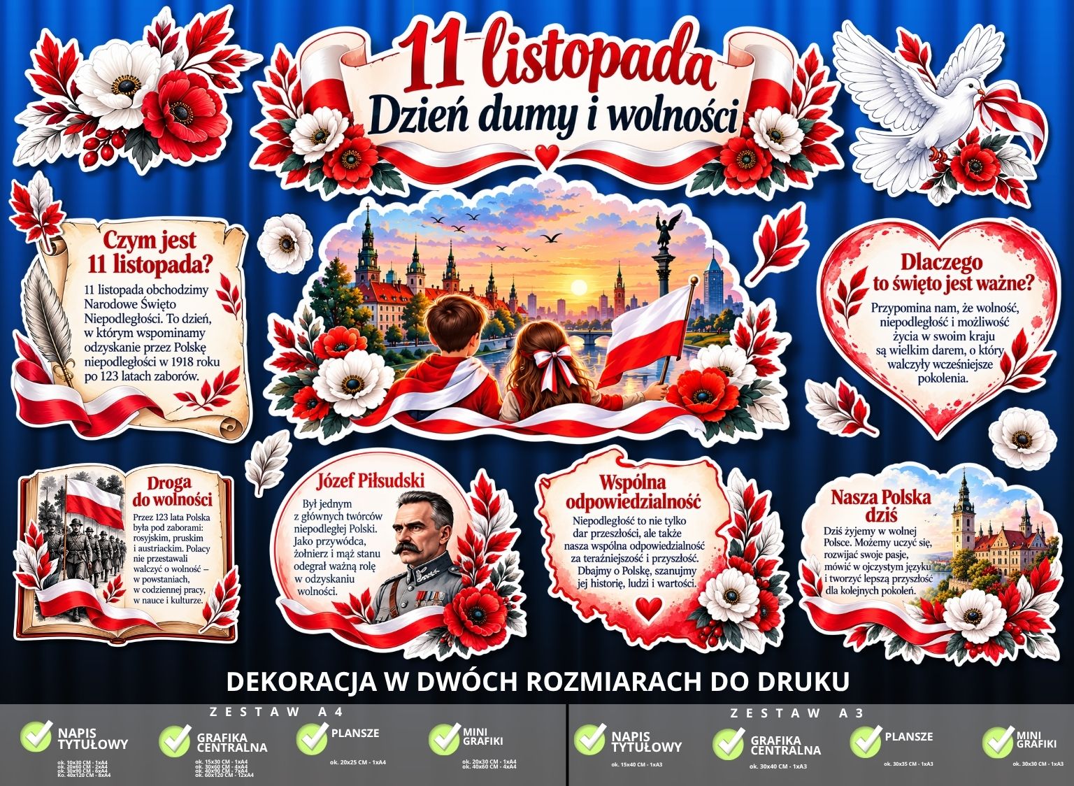 Dekoracja na Narodowe Święto Niepodległości – 2 rozmiary – (dzień dumy) (4)