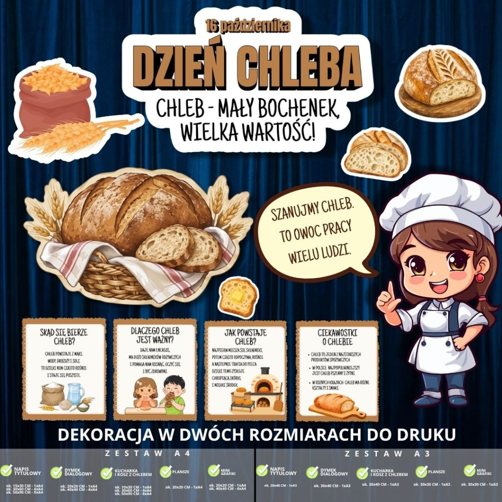 Dekoracja na Światowy Dzień Chleba – (2 rozmiary) - plansze (1)