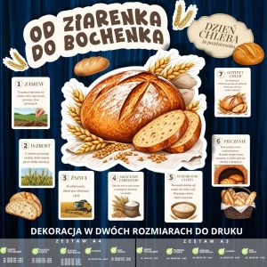 Dekoracja na Światowy Dzień Chleba – (2 rozmiary) – od ziarenka do bochenka (1)