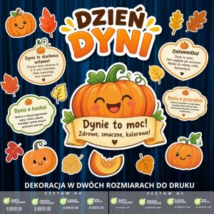Dzień Dyni – dekoracja w 2 rozmiarach (Dynie to moc) (1)