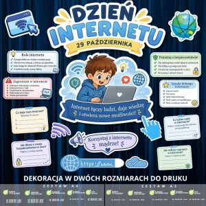 Dzień Internetu - dekoracja w 2 rozmiarach (plansze informacyjne) (1)