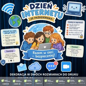 Dzień Internetu – dekoracja w 2 rozmiarach (razem w sieci) (1)