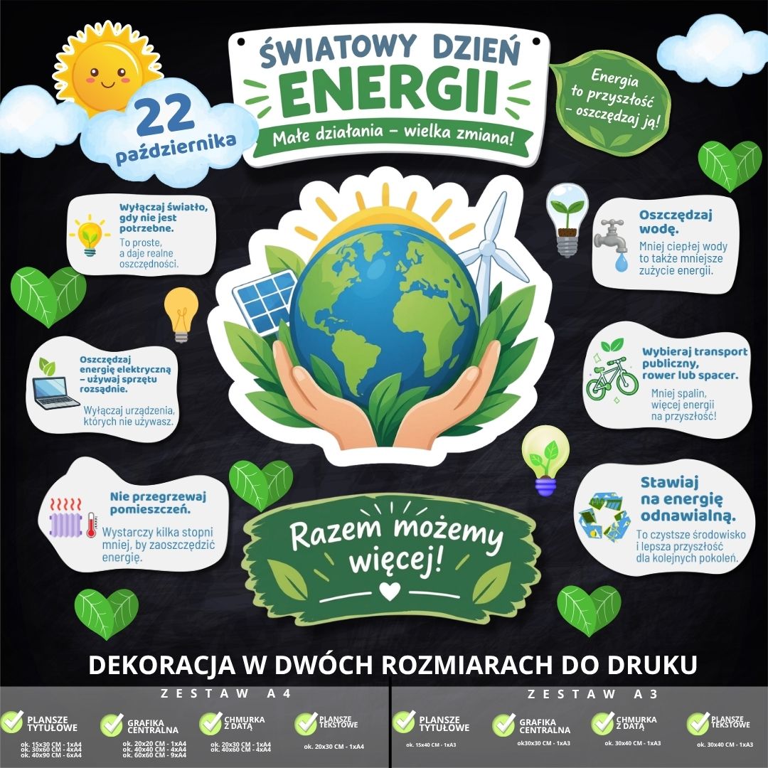 Światowy Dzień Energii – dekoracja w 2 rozmiarach (razem) (4)