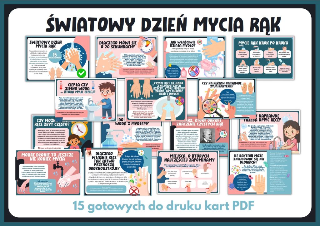 Światowy Dzień Mycia Rąk – gazetka szkolna – prezentacja PDF