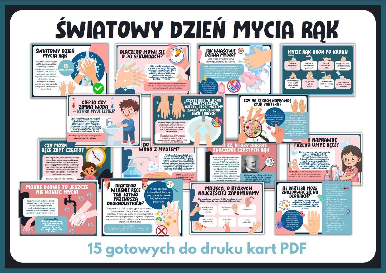Światowy Dzień Mycia Rąk – gazetka szkolna – prezentacja PDF