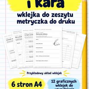 Zbrodnia i kara – wklejka do zeszytu – metryczka do druku