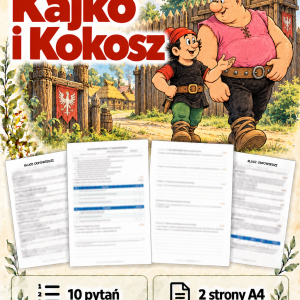 kajko-i-kokosz-sprawdzian-motywy-i-problematyka-10-zadan