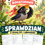kapelusz-pani-wrony-bohaterowie-sprawdzian-2-strony-a4-odpowiedzi