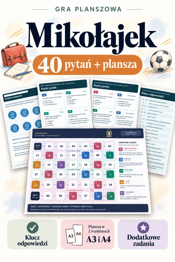 mikolajek-gra-planszowa-40-pytan-plansza-grywalizacja