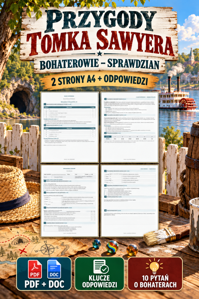 przygody-tomka-sawyera-bohaterowie-sprawdzian-2-strony-a4-odpowiedzi
