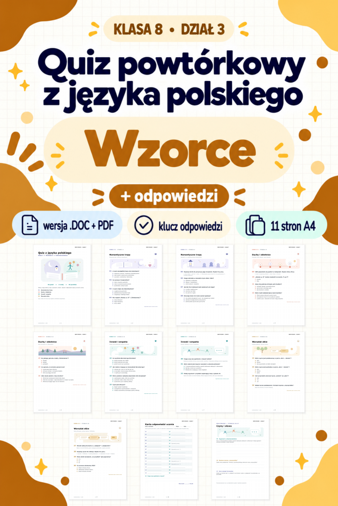 quiz-powtorkowy-z-jezyka-polskiego-klasa-8-dzial-3-wzorce-odpowiedzi